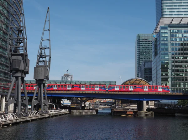 Train DLR à Londres — Photo