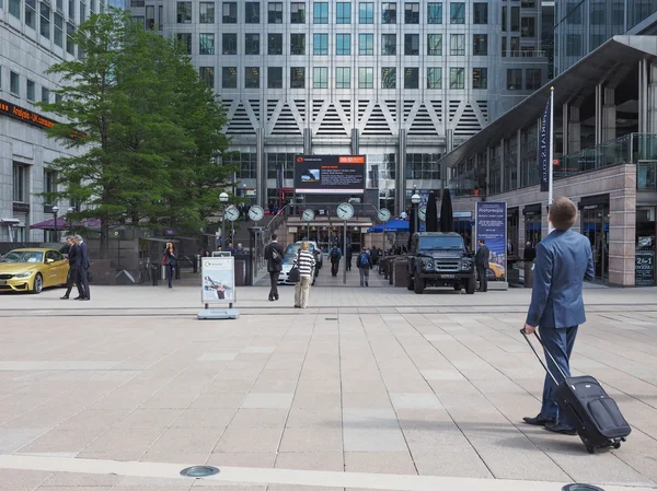 Canary wharf v Londýně — Stock fotografie