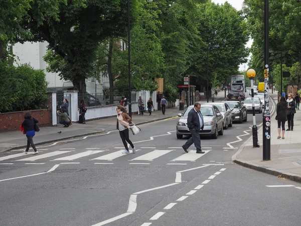 Abbey Road cruzando en Londres — Foto de Stock