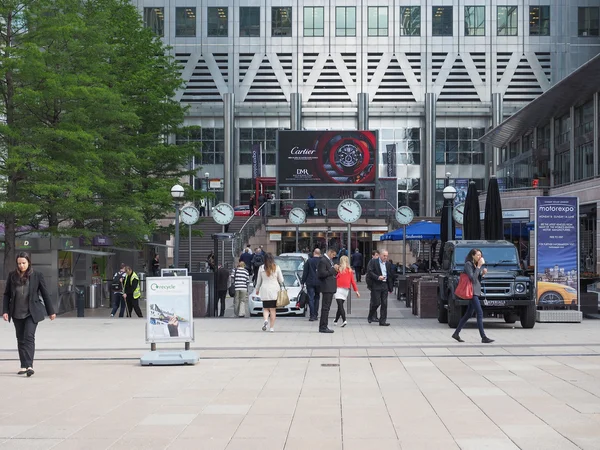 Canary wharf v Londýně — Stock fotografie