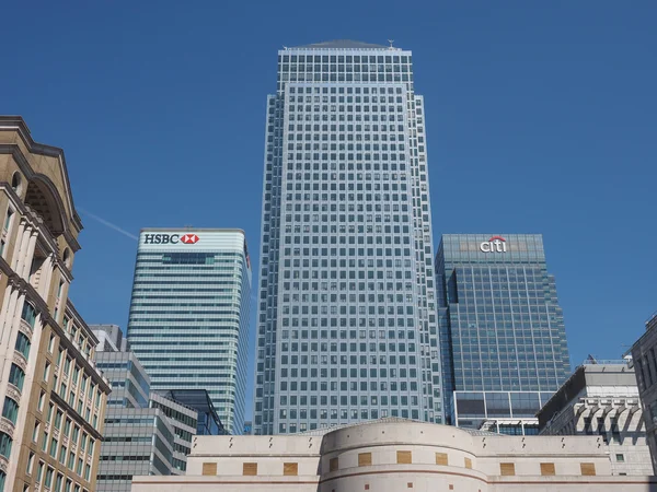 Canary Wharf in London — Stock Photo, Image