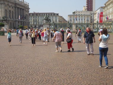 People visiting Turin