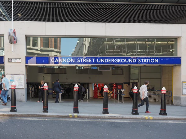 Cannon Street tube station in London — Stock Photo, Image