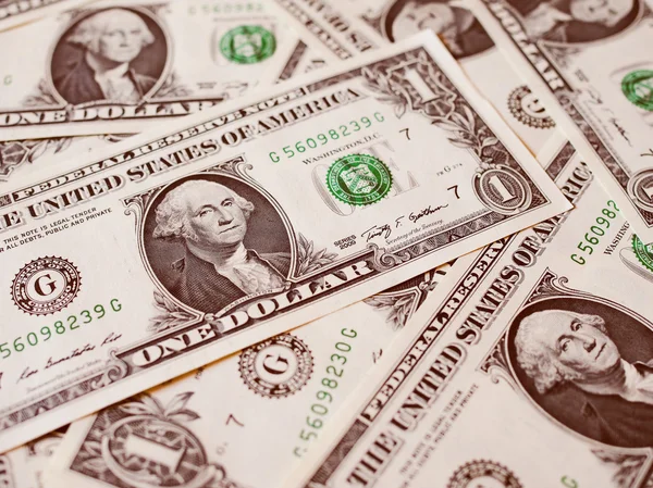 Retro-Look Dollarnoten 1 Dollar — Stockfoto