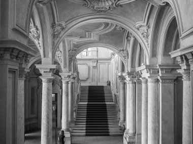 Siyah ve beyaz Palazzo Madama Turin
