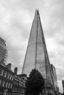 Black and white The Shard clipart