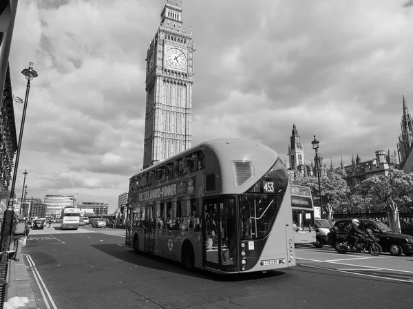 Siyah ve beyaz Parliament Square Londra — Stok fotoğraf