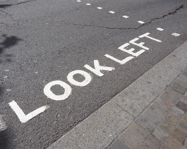 Look Left sign — Stock Photo, Image