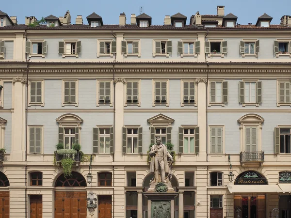 Piazza Carignano i Turin — Stockfoto