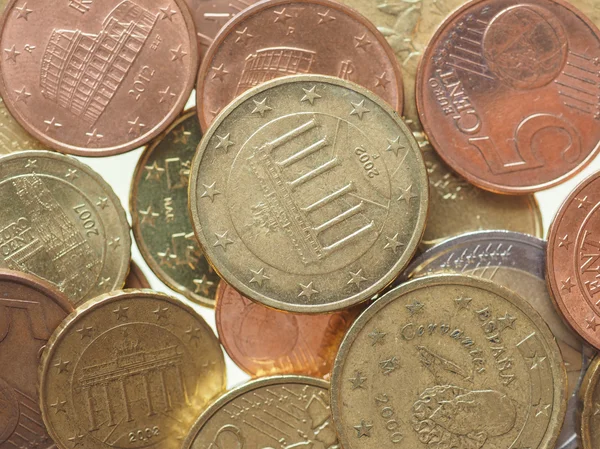 Euro coins — Stock Photo, Image