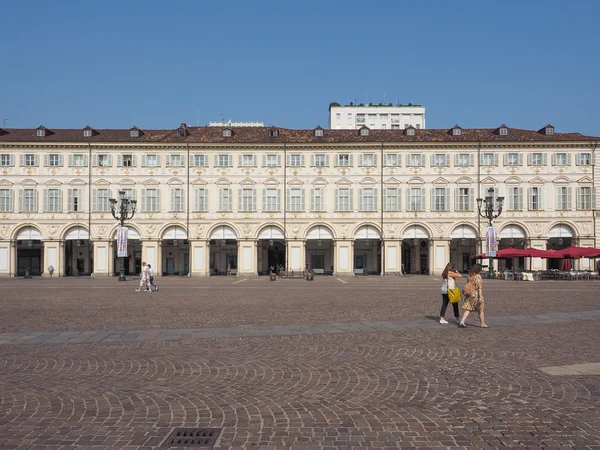 Piazza San Carlo в Турині — стокове фото