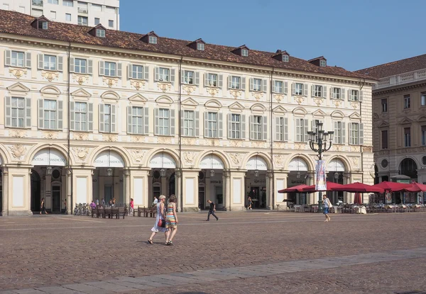 Piazza san carlo w Turynie — Zdjęcie stockowe