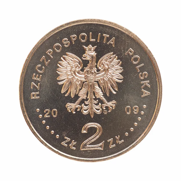 Polish coin front — Stock Photo, Image