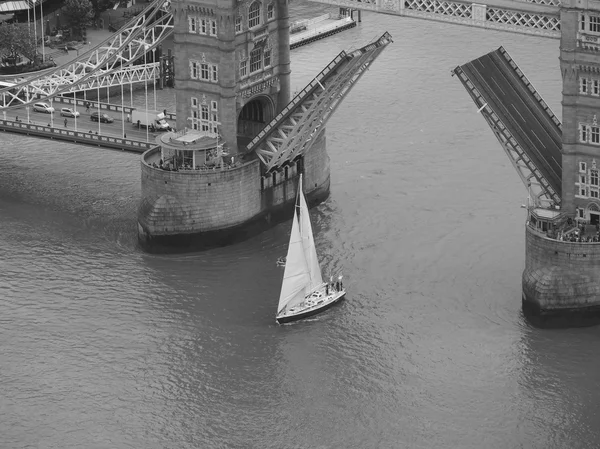 Vedere aeriană alb-negru din Londra — Fotografie, imagine de stoc
