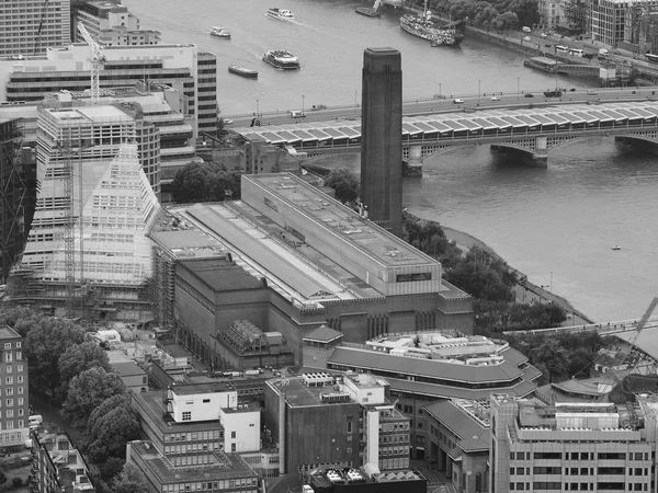 Blanco y negro Vista aérea de Londres —  Fotos de Stock