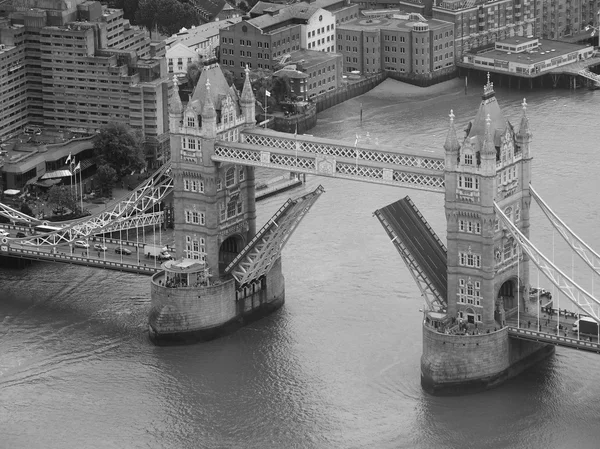 Vista aerea in bianco e nero di Londra — Foto Stock