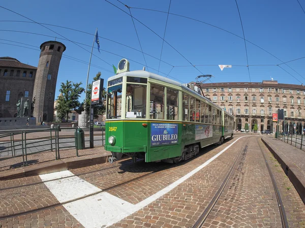 Velho bonde em turin — Fotografia de Stock