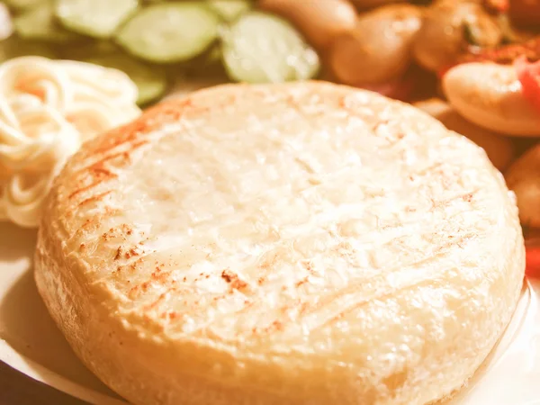 Retro olhando imagem de queijo — Fotografia de Stock