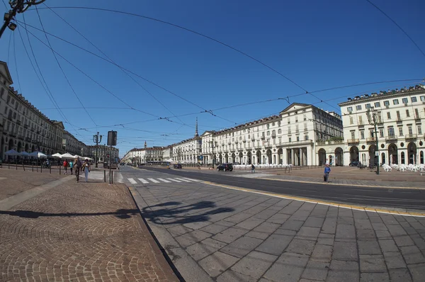 Piazza Vittorio in Turim — Fotografia de Stock