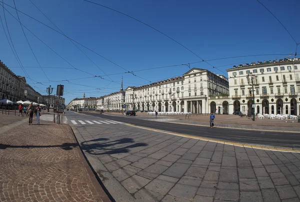 Piazza Vittorio i Turin — Stockfoto