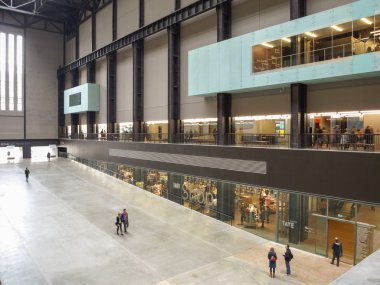 Tate Modern Turbine Hall in London clipart