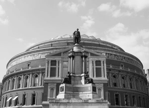 Royal Albert Hall preto e branco em Londres — Fotografia de Stock