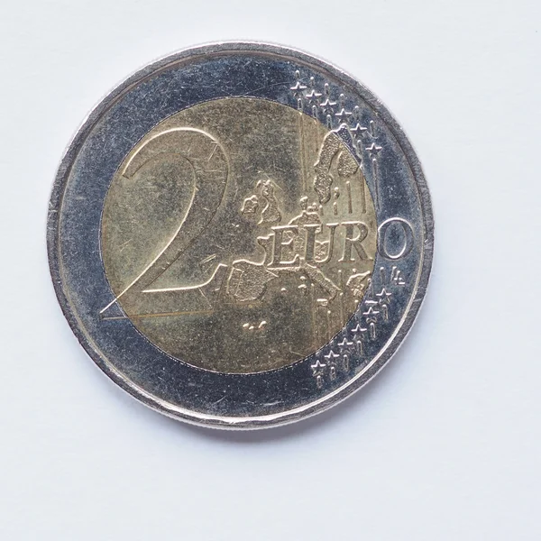 2 euro-érme — Stock Fotó