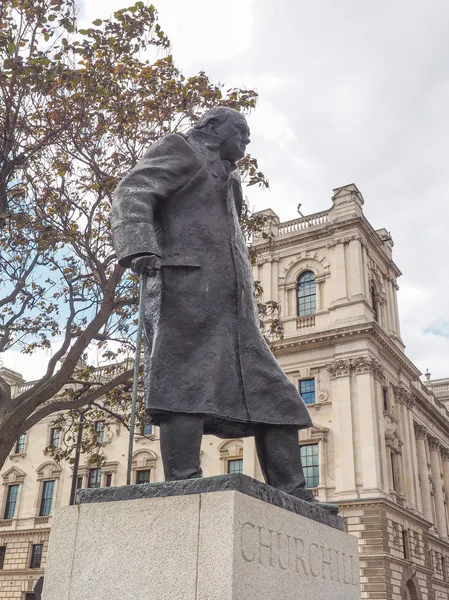 Churchill-Statue in London — Stockfoto