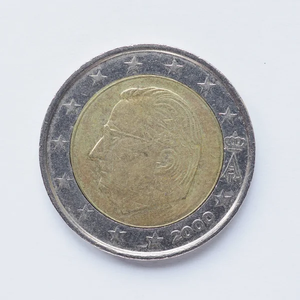 Belgische 2 Euro-munt — Stockfoto