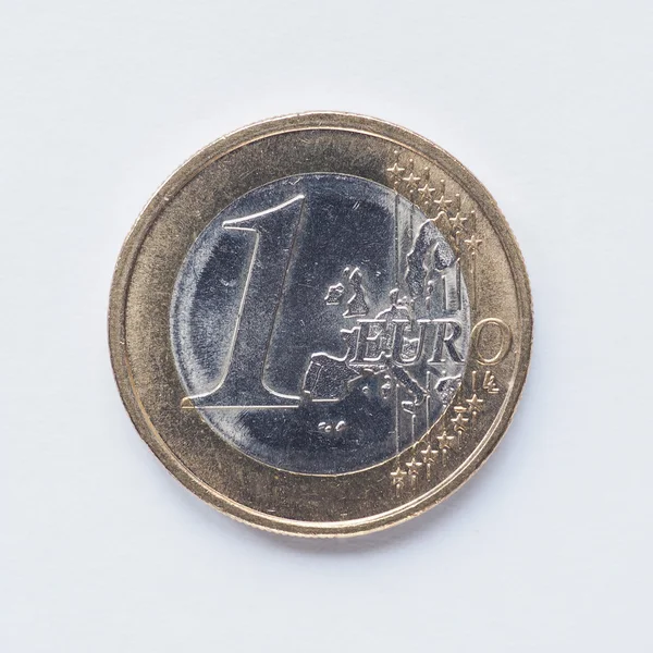 Munt van 1 euro — Stockfoto