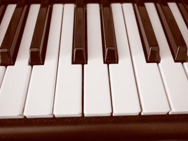 Retro görünüm Müzik klavyesi