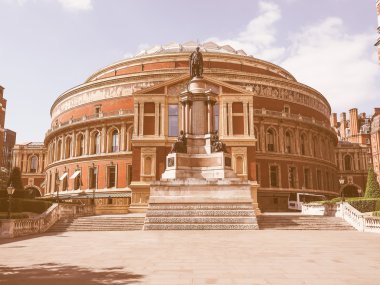 Royal Albert Hall Londra'seyir retro