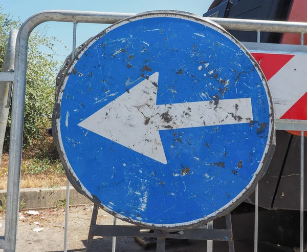 Keep left sign — Stock Photo, Image