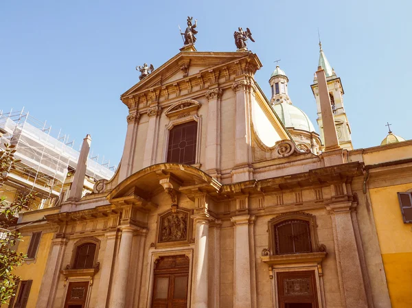Retro-look St George kerk in Milaan — Stockfoto