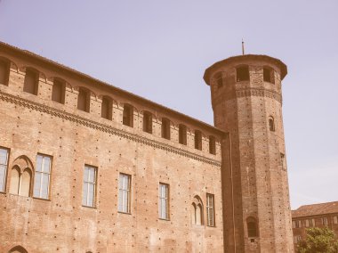 Retro looking Palazzo Madama in Turin
