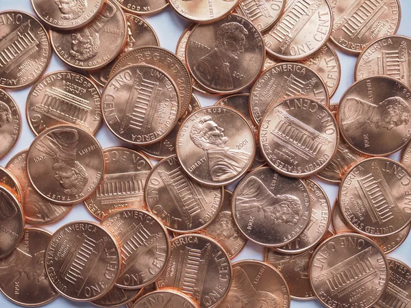 달러 동전 배경 — 스톡 사진