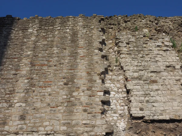 Rzymskich murów w Londynie — Zdjęcie stockowe
