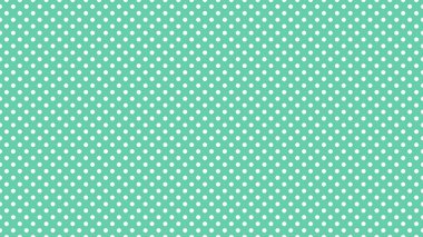 white polka dots pattern over medium aquamarine useful as a background
