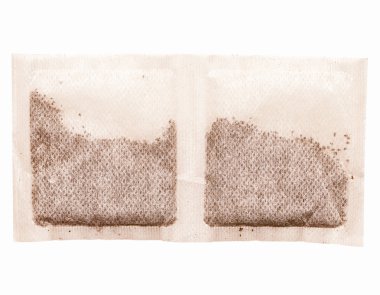 Çay poşetleri görünümlü retro