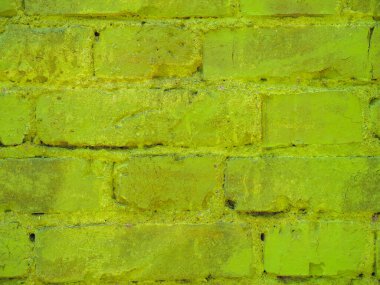 industrial style green brick wall useful as a background