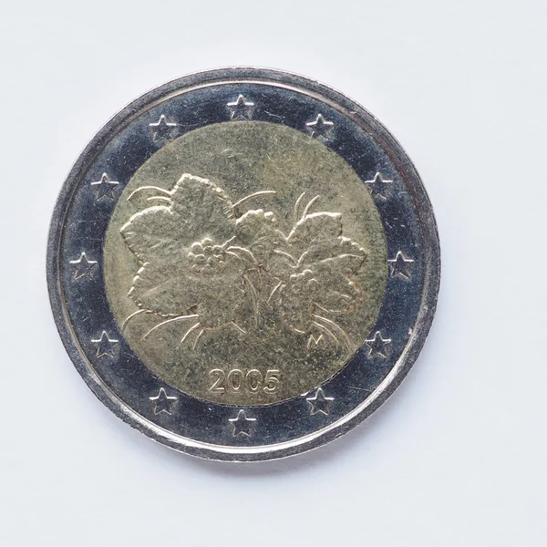 Finnische 2-Euro-Münze — Stockfoto