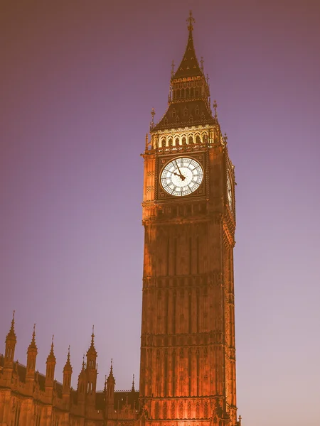 Big Ben dall'aspetto retrò a Londra — Foto Stock