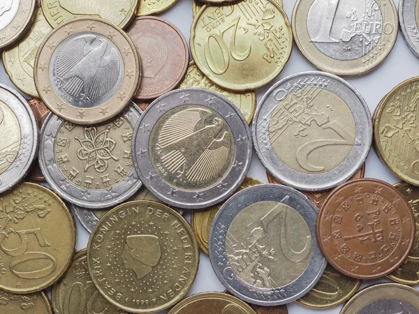 Euro coins — Stock Photo, Image