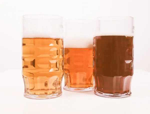 Retro olhando cerveja alemã — Fotografia de Stock