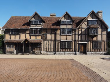 Shakespeare birthplace in Stratford upon Avon clipart