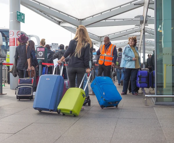 Dworzec autobusowy w Stansted — Zdjęcie stockowe