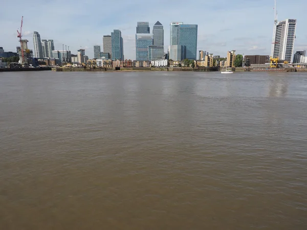 Canary Wharf skyline i London — Stockfoto