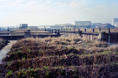 TURIN, İTALYA - 02 Aralık 2025: Dora rıhtımındaki çatı