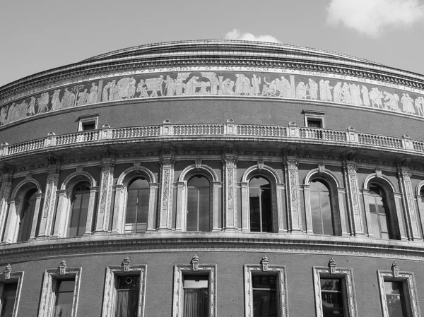 Černá a bílá Royal Albert Hall v Londýně — Stock fotografie