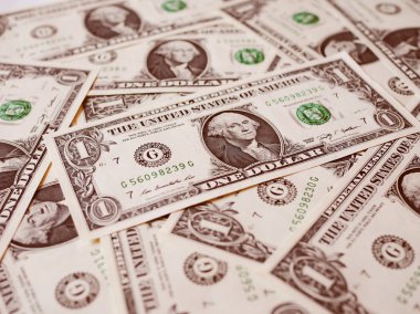 Retro görünüm Doları 1 dolar notları